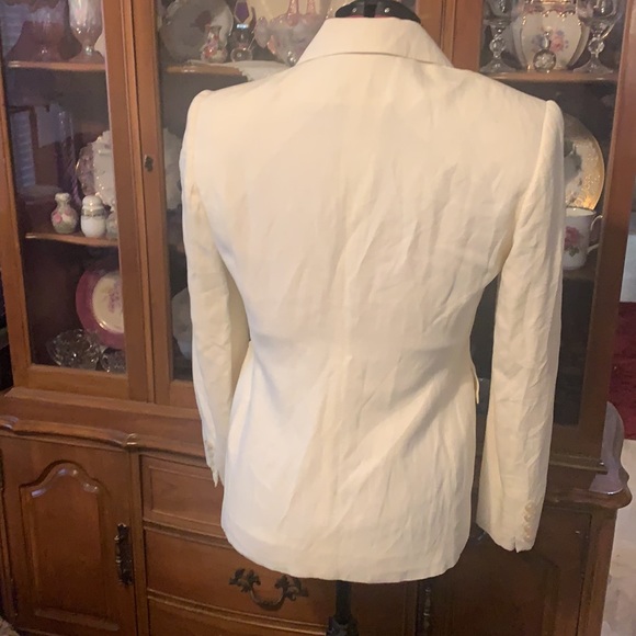 Ralph Lauren cream linen button up jacket 6 - Picture 2 of 6